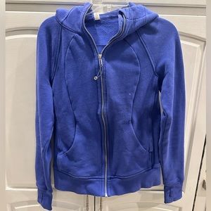 Lululemon scuuba hoodie cobalt blue size 6